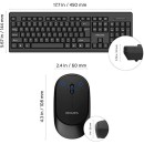 Philips bežična tipkovnica-miš SPT6324B Philips bežična tipkovnica-miš SPT6324B