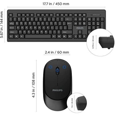 Philips bežična tipkovnica-miš SPT6324B