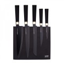Altom Design set noževa na stalku, crno - zlatni - 0204013354