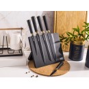 Altom Design set noževa na stalku, crno - zlatni - 0204013354