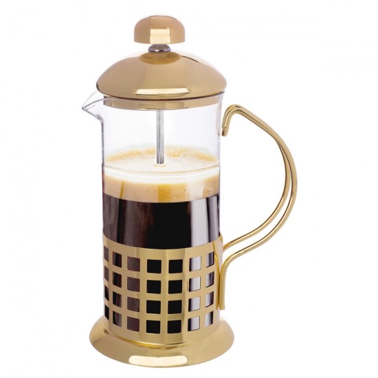 Altom Design vrč & preša za čaj i kavu 350 ml, zlatna - 020302374 Altom Design vrč & preša za čaj i kavu 350 ml, zlatna - 020302374
