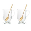 Altom Design čaše + žličice za kavu i čaj Werona 310 ml - 0103003314 Altom Design čaše + žličice za kavu i čaj Werona 310 ml - 0103003314