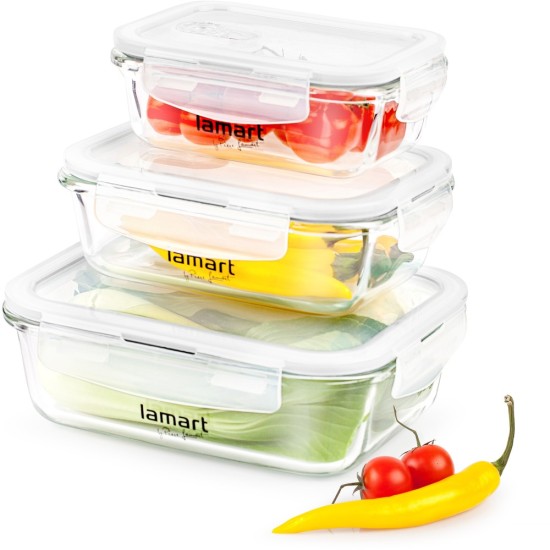 Lamart set staklenih posuda za hranu LT6011 Lamart set staklenih posuda za hranu LT6011