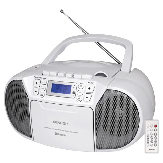 Sencor prijenosni radio SPT 3907 W Bluetooth /CD/ MP3/SD/USB/AUX Sencor prijenosni radio SPT 3907 W Bluetooth /CD/ MP3/SD/USB/AUX