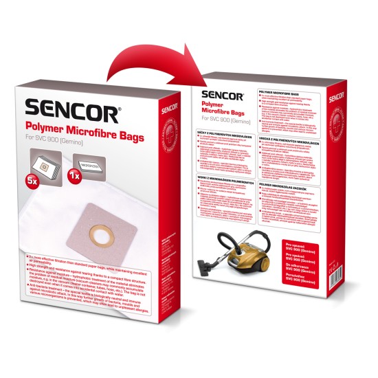 Sencor vrećice za usisavač SVC 900 - 5PCS Sencor vrećice za usisavač SVC 900 - 5PCS