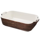 Altom Design porculanska posuda za pečenje 30 cm Happy home drvo dekor Altom Design porculanska posuda za pečenje 30 cm Happy home drvo dekor