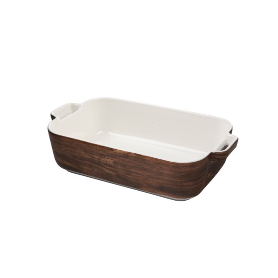 Altom Design porculanska posuda za pečenje 24 cm Happy home drvo dekor Altom Design porculanska posuda za pečenje 24 cm Happy home drvo dekor