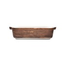 Altom Design porculanska posuda za pečenje 24 cm Happy home drvo dekor Altom Design porculanska posuda za pečenje 24 cm Happy home drvo dekor