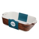 Altom Design porculanska posuda za pečenje 24 cm Happy home drvo dekor Altom Design porculanska posuda za pečenje 24 cm Happy home drvo dekor