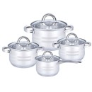Altom Design set lonaca od nehrđajućeg čelika 8 elemenata Remo Altom Design set lonaca od nehrđajućeg čelika 8 elemenata Remo
