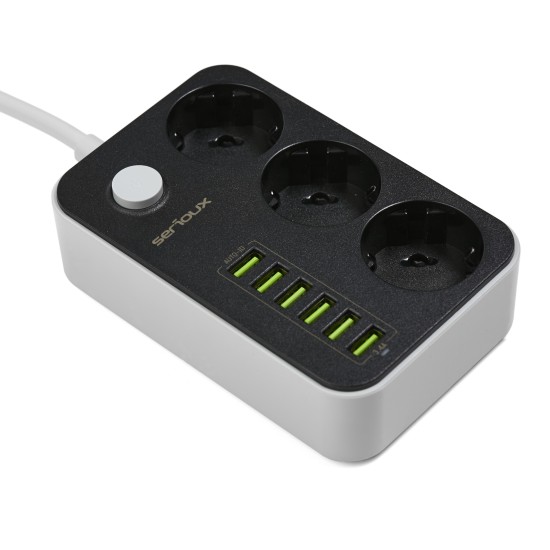 Serioux produžni kabel sa zaštitom SRXP-PS36B Serioux produžni kabel sa zaštitom SRXP-PS36B