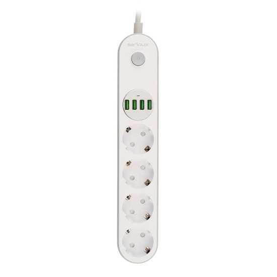 Serioux produžni kabel sa zaštitom SRXP-PS44W Serioux produžni kabel sa zaštitom SRXP-PS44W