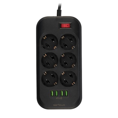 Serioux produžni kabel sa zaštitom SRXP-PS66B