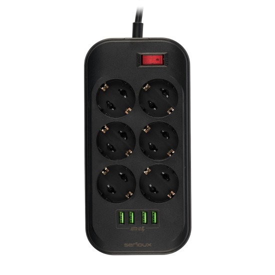 Serioux produžni kabel sa zaštitom SRXP-PS66B