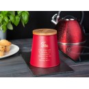 Altom Desing posuda za čaj s bambusovim poklopcem, stožasta, crvena- TEA - 204018370 Altom Desing posuda za čaj s bambusovim poklopcem, stožasta, crvena- TEA - 204018370
