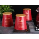 Altom Design posuda za kavu s bambusovim poklopcem, stožasta, crvena, COFFEE - 204018371 Altom Design posuda za kavu s bambusovim poklopcem, stožasta, crvena, COFFEE - 204018371