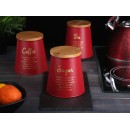 Altom Design posuda za kavu s bambusovim poklopcem, stožasta, crvena, COFFEE - 204018371 Altom Design posuda za kavu s bambusovim poklopcem, stožasta, crvena, COFFEE - 204018371