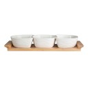 Altom Design set 3 zdjelice na podlozi od bambusa - 01010052031 Altom Design set 3 zdjelice na podlozi od bambusa - 01010052031