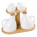 Altom Design set za sol, papar, ocat i ulje na podlozi od bambusa -01010156 Altom Design set za sol, papar, ocat i ulje na podlozi od bambusa -01010156