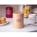 Altom Design okrugla posuda za kavu, čaj, šećer Happy Home bež s ručkom 0204018403