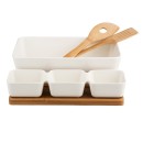 Altom Design zdjela za salatu s posudama za umake na podlozi i žlicama od bambusa -01010052038 Altom Design zdjela za salatu s posudama za umake na podlozi i žlicama od bambusa -01010052038
