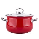 Silesia set lonaca Kate sa staklenim poklopcima, crvena boja - 02050021164 Silesia set lonaca Kate sa staklenim poklopcima, crvena boja - 02050021164
