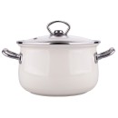 Silesia set lonaca Kate sa staklenim poklopcima, krem boja - 02050021166 Silesia set lonaca Kate sa staklenim poklopcima, krem boja - 02050021166