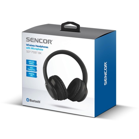 Sencor bluetooth bežične slušalice SEP 710BT BK Sencor bluetooth bežične slušalice SEP 710BT BK
