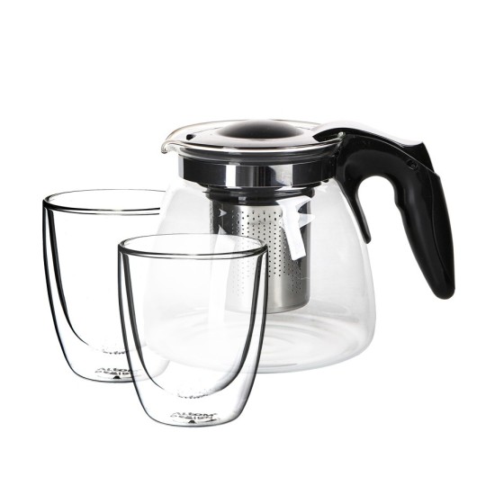 Altom Design termo staklene šalice za kavu i čaj Andrea 300 ml (set od 2 čaše) + vrč 900 ml - 020302365 Altom Design termo staklene šalice za kavu i čaj Andrea 300 ml (set od 2 čaše) + vrč 900 ml - 020302365
