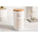 Altom Design porculanski spremnik s bambus poklopcem, bijeli sa zlatnim natpisom Tea - 02010183 Altom Design porculanski spremnik s bambus poklopcem, bijeli sa zlatnim natpisom Tea - 02010183
