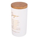 Altom Design porculanski spremnik s bambus poklopcem, bijeli sa zlatnim natpisom Sugar - 02010184 Altom Design porculanski spremnik s bambus poklopcem, bijeli sa zlatnim natpisom Sugar - 02010184