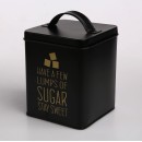 Altom Design kvadratna kutija crna, zlatni natpis Sugar 11X11X14 cm - 0204018331 Altom Design kvadratna kutija crna, zlatni natpis Sugar 11X11X14 cm - 0204018331